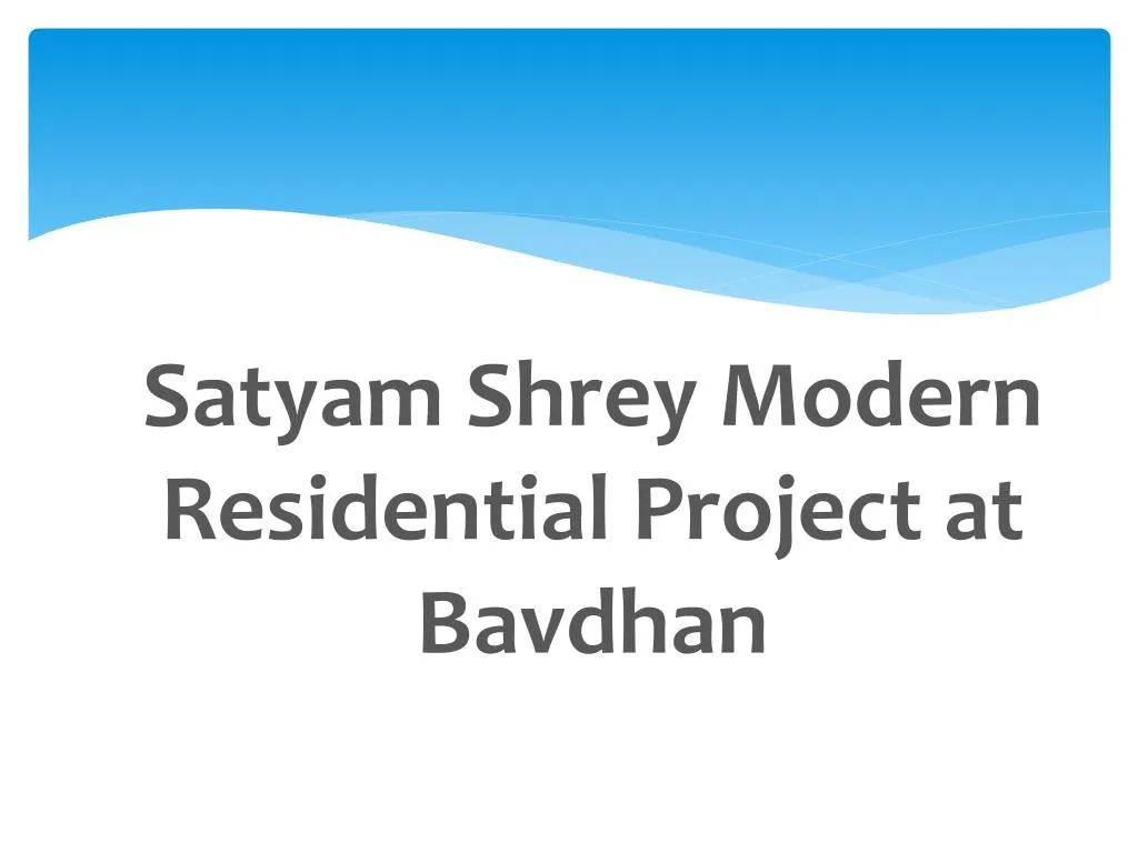 satyam shrey modern residential project at bavdhan