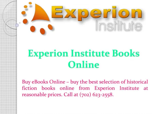 Experion Institute Books Online