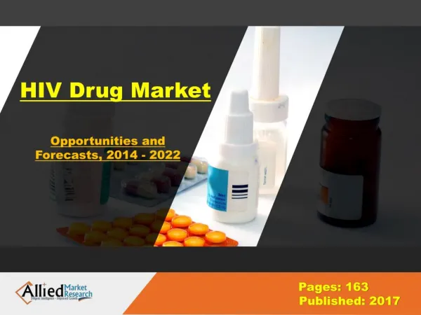 HIV Drug Market Research & Industry Analysis, 2022