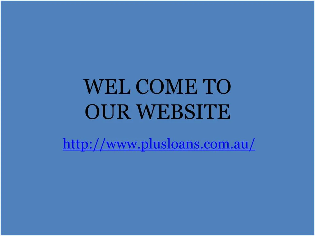 wel come to our website