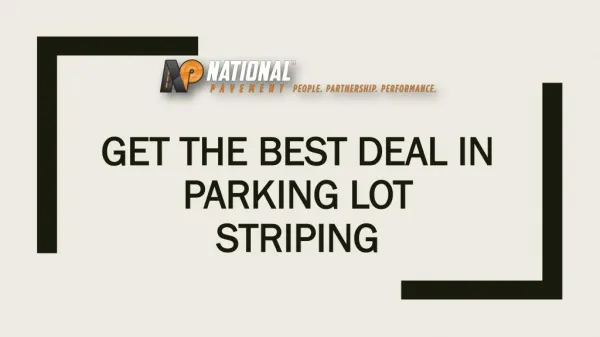 Get the Best Deal in Parking Lot Striping