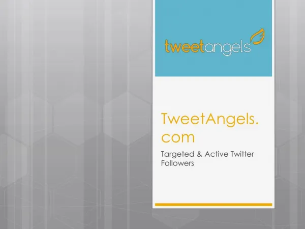 Targeted Twitter Followers - TweetAngels