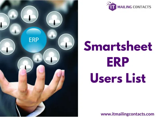 Smartsheet ERP Users List