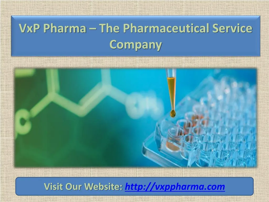 vxp pharma the pharmaceutical service company