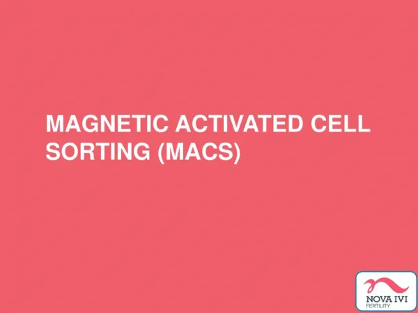 Magnetic Activated Cell Sorting (MACS)
