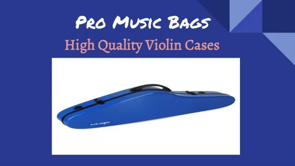 Lightweight Violin Case From Pro Music Bags