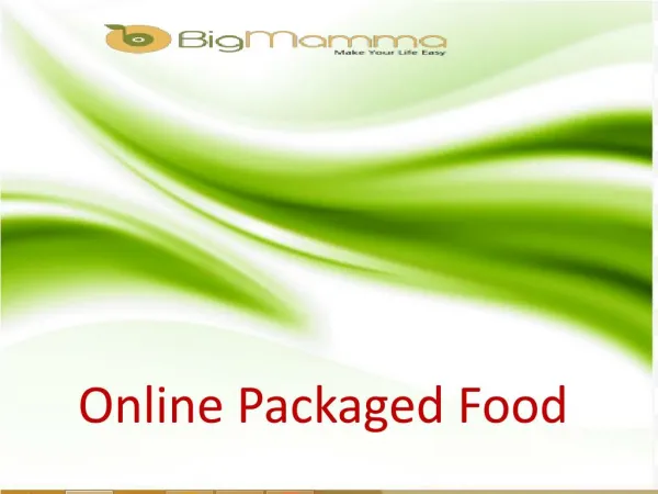 Online Packaged Food Items