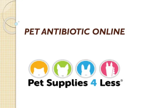 Buy Pet Antibiotics Online