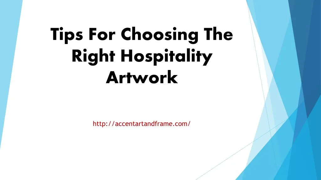 tips for choosing the right hospitality artwork