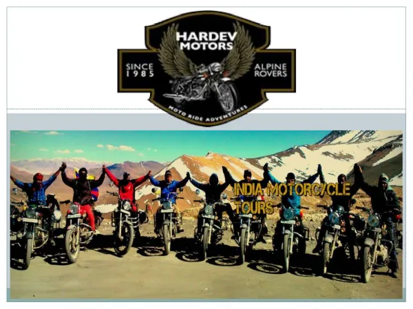 Guided Motorcycle tours in Ladakh, india and Himalayan