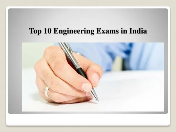 Top 10 Engineering Exams in India