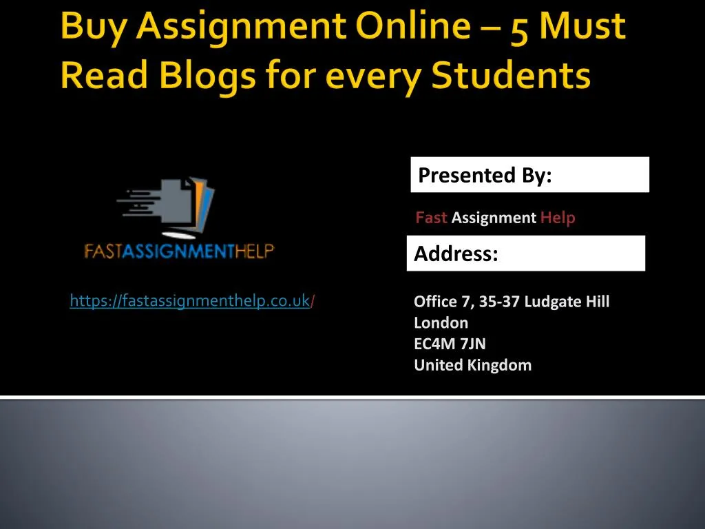 buy assignment online 5 m ust read blogs for every students