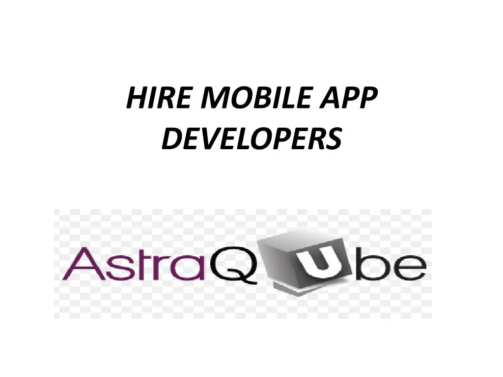 hire mobile app developers