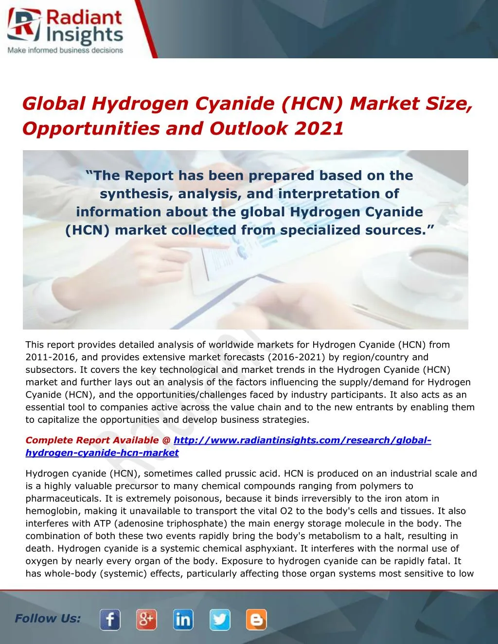 global hydrogen cyanide hcn market size