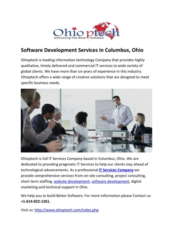 Software Development Services in Columbus, Ohio
