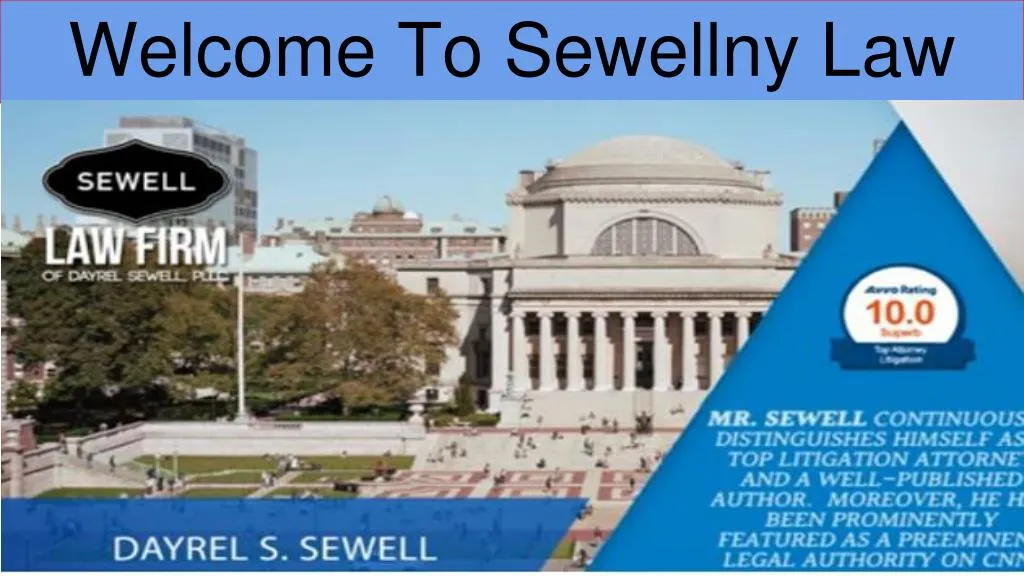 welcome to sewellny law