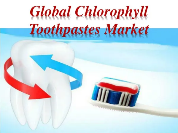 Global Chlorophyll Toothpastes Market