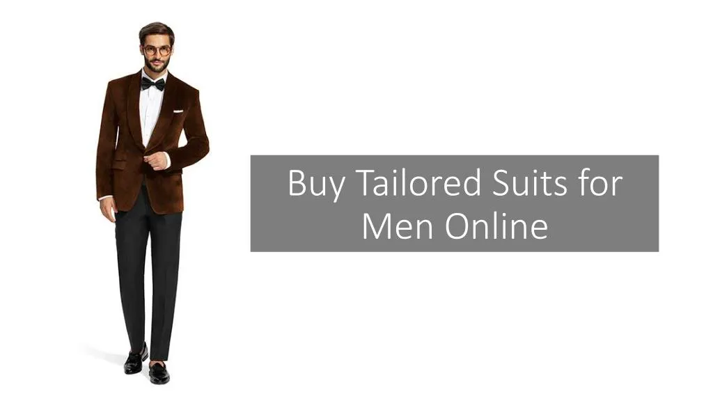 buy tailored suits for men online