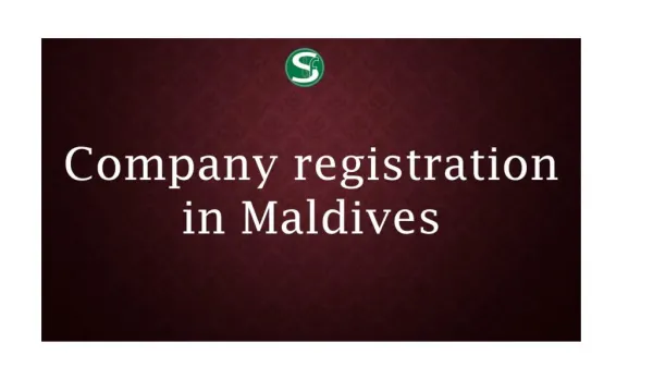 Company registration in Maldives