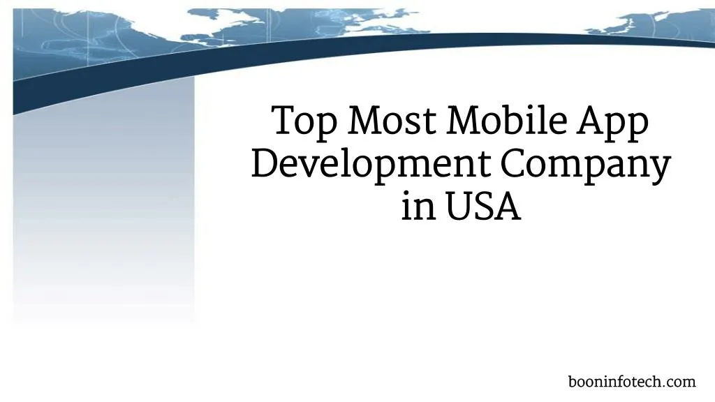 top most mobile app development company in usa