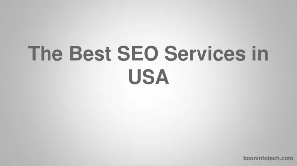 The best seo services in USA