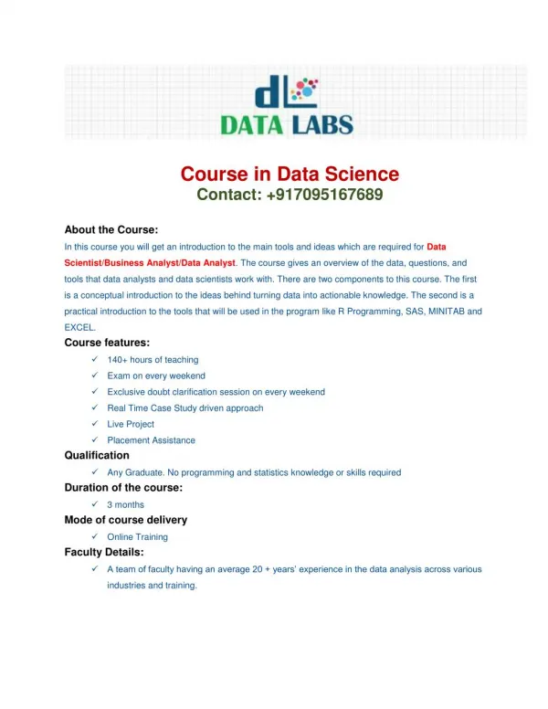 Data scienceTraining Institute In Hyderabad|SathyaTechnologies