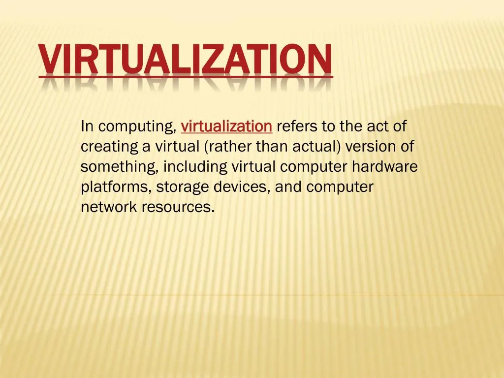 virtualization virtualization