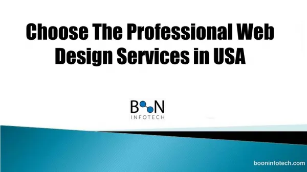 Choose the professional web design services