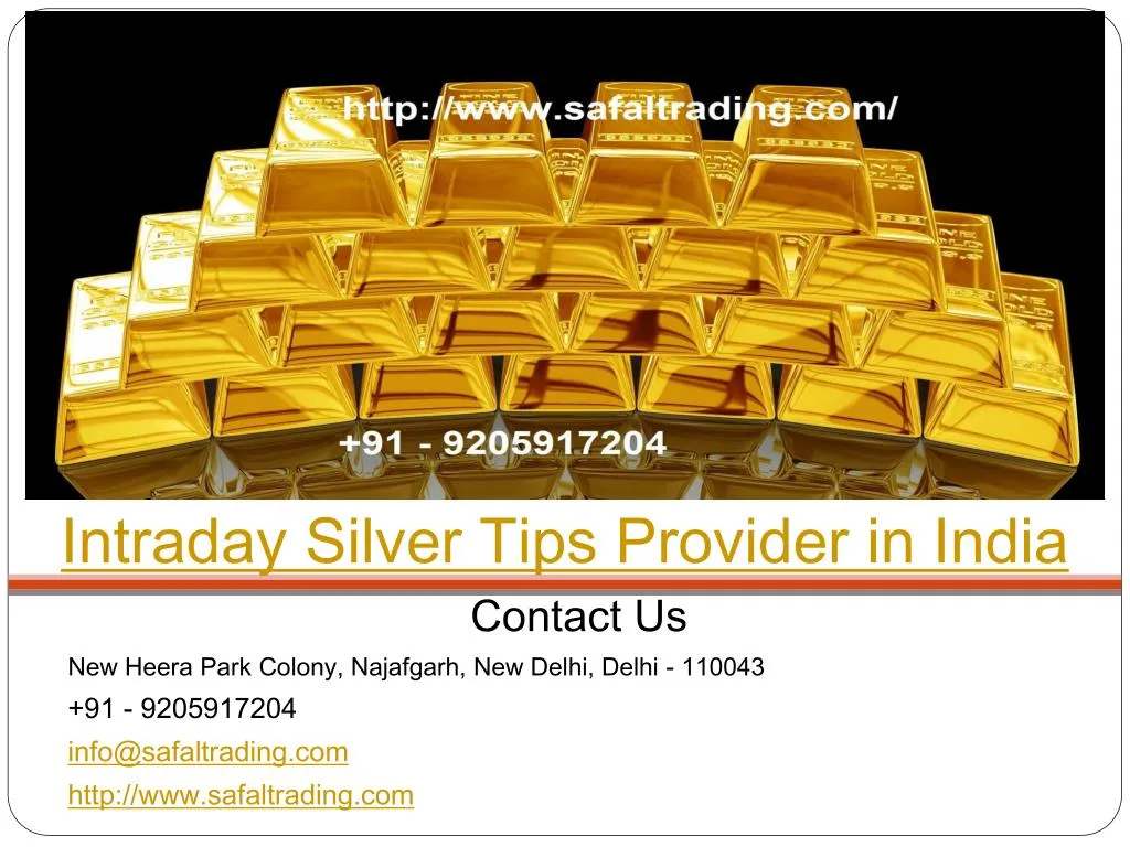 intraday silver tips provider in india contact