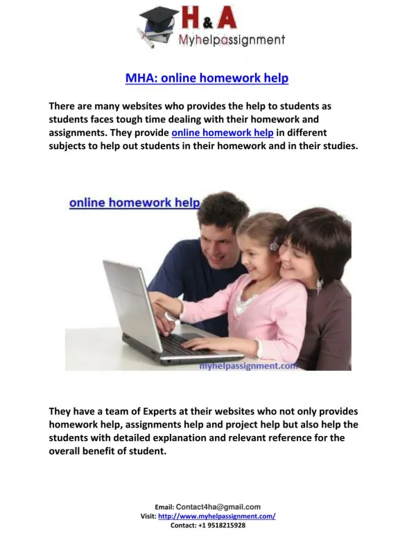 Online homework Help