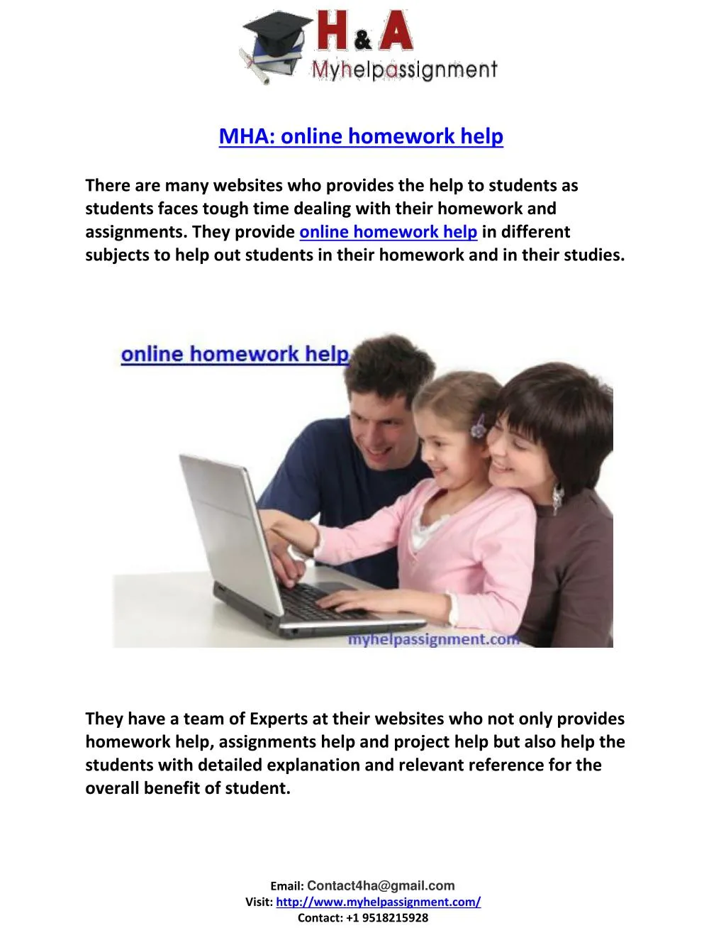 mha online homework help