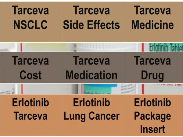 Erlotinib Tarceva drug cost, Side Effects, Lung Cancer