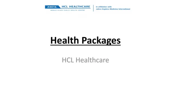 HCL Healthcare Health Packages