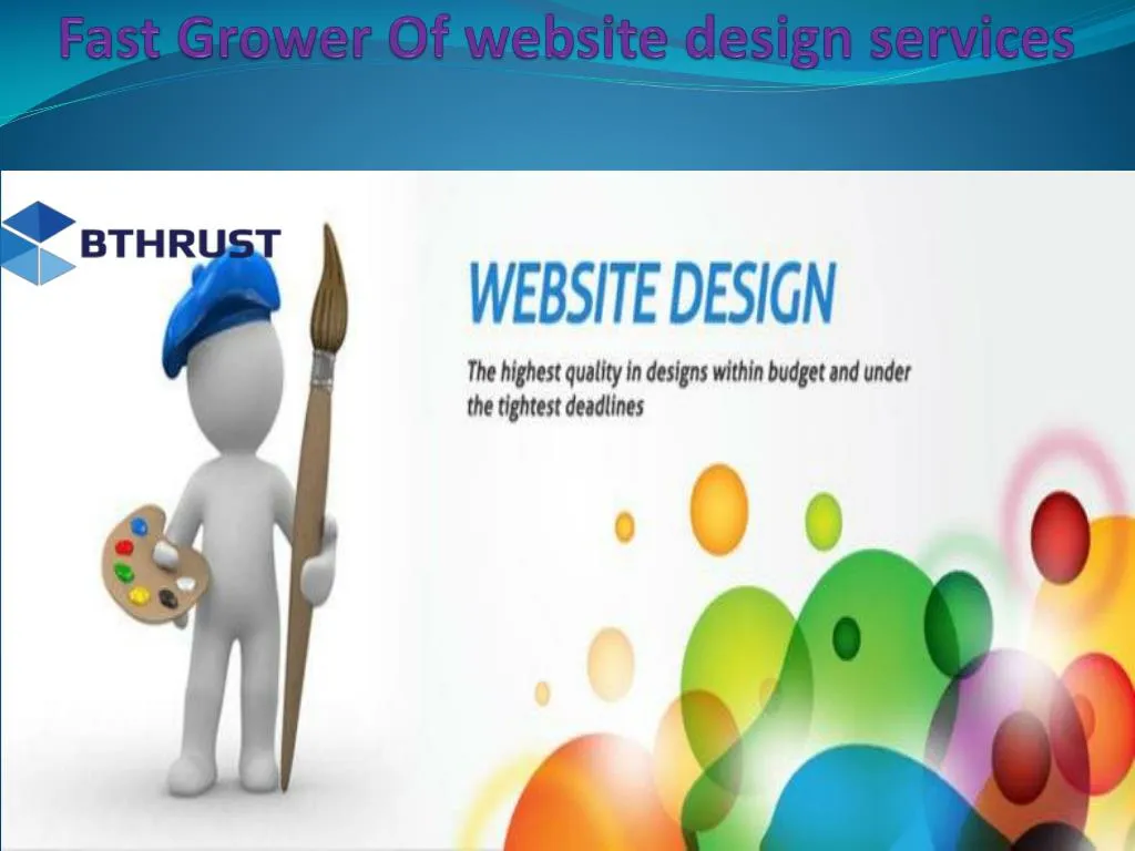 fast grower of website design services