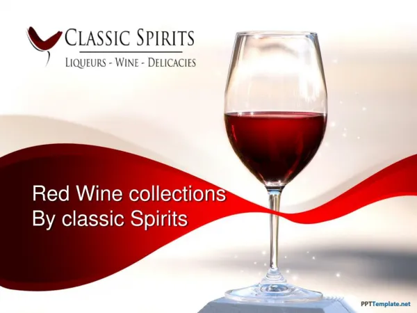Red Wine Collection by Classic Spritis