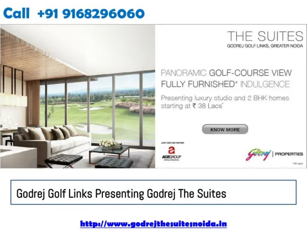 Golf Links Presenting Godrej The Suites Luxury Apartments Greater Noida