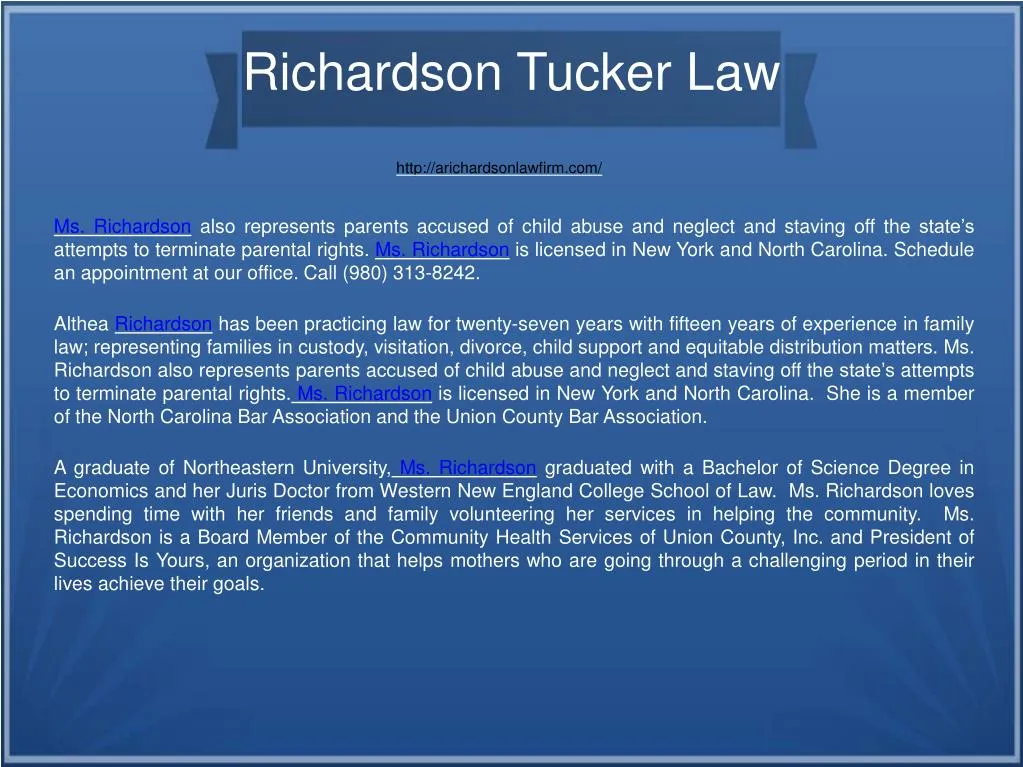 richardson tucker law