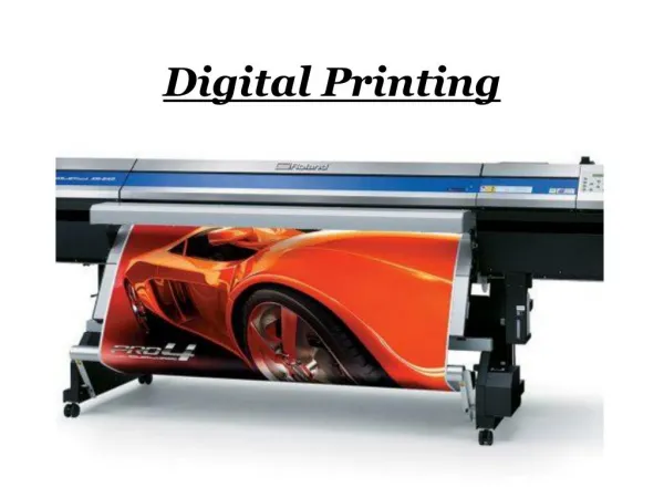 Digital Printing