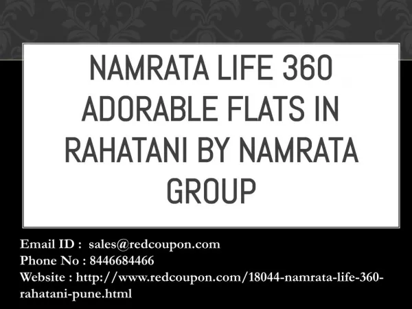 Namrata Life 369 in Rahatani