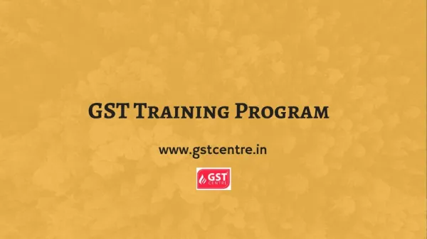 GST Training Program