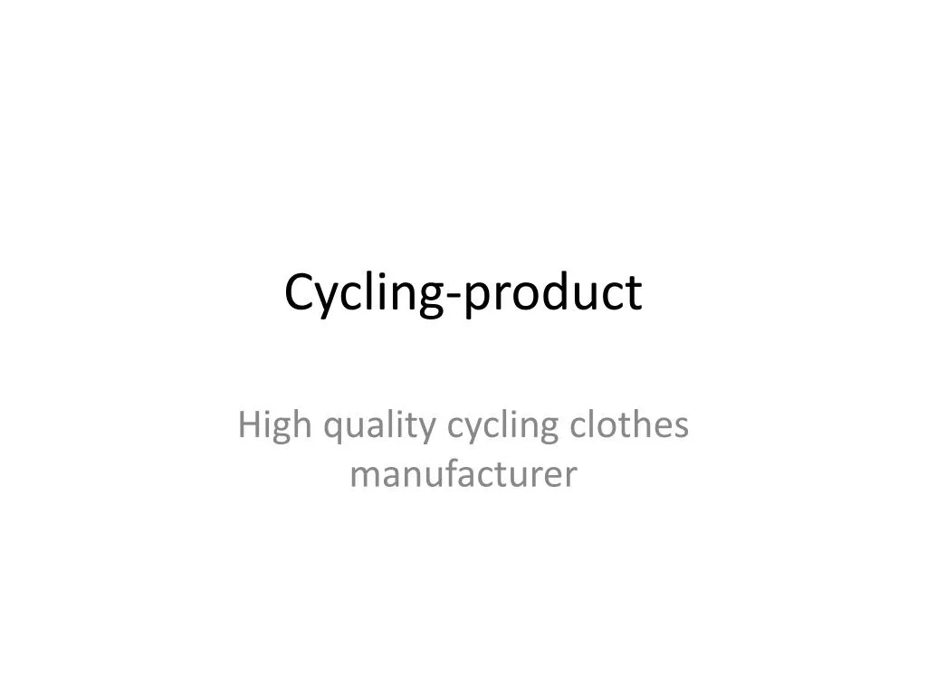 cycling product