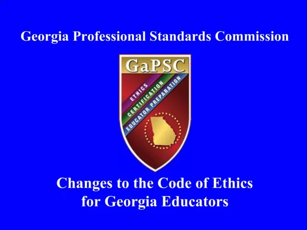 Georgia Professional Standards Commission