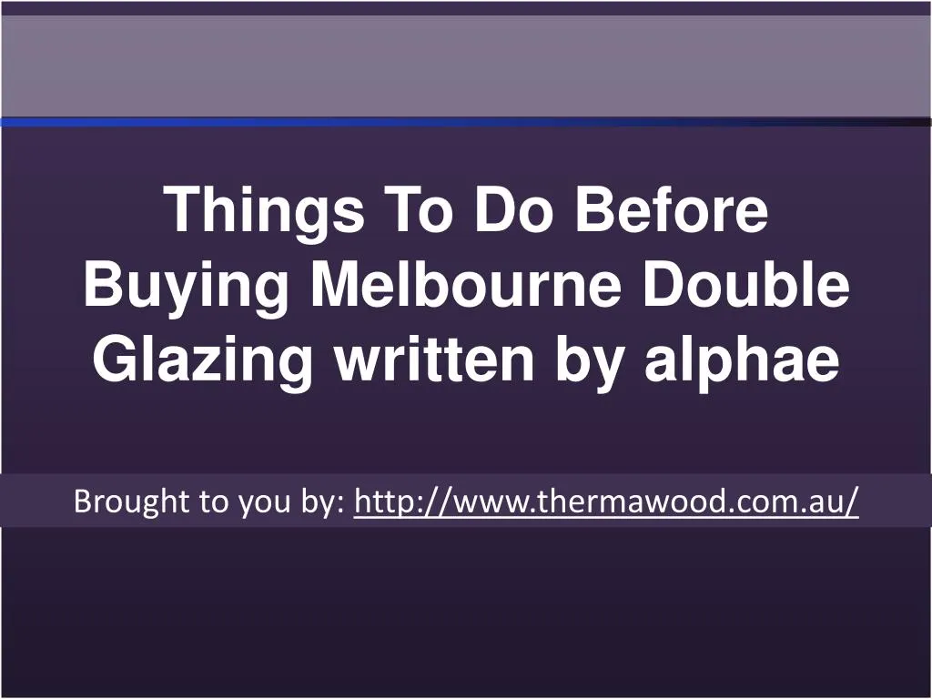 things to do before buying melbourne double