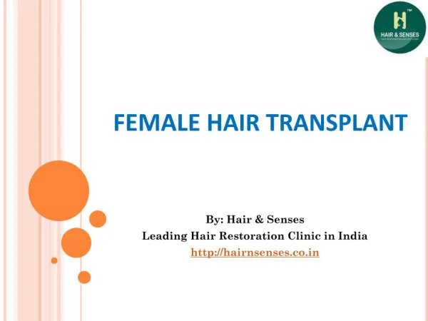 Hair Transplant in Women By Hair and Senses