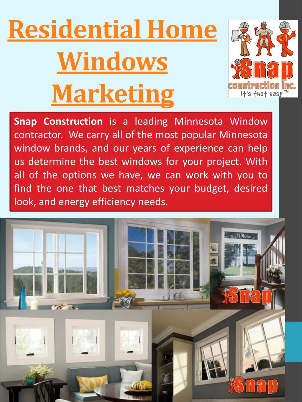 residential home windows marketing
