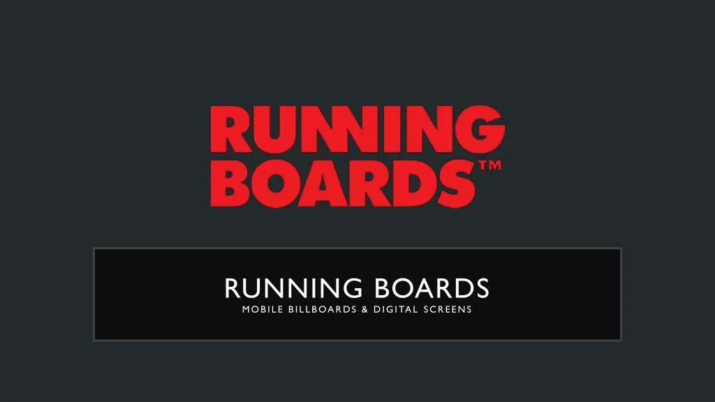 running boards mobile billboards digital screens