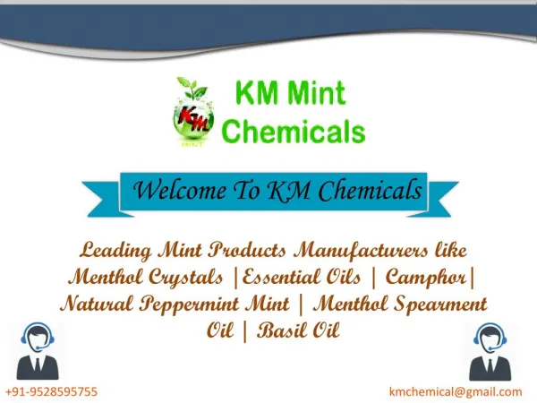 Natural Menthol Crystals Manufacturers