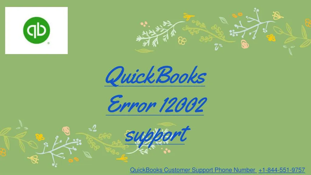 quickbooks error 12002 support