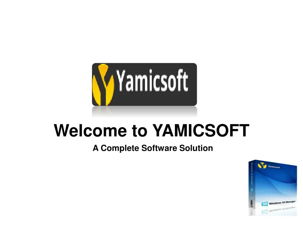 welcome to yamicsoft
