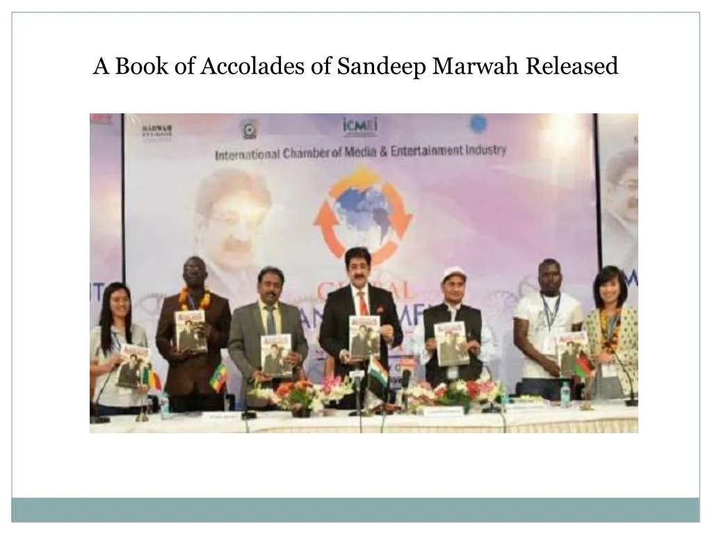 a book of accolades of sandeep marwah released